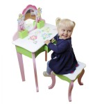 Masuta de toaleta Butterfly cu scaunel din lemn MDF Liberty House Toys OnlyToys Masuta de toaleta Butterfly cu scaunel din lemn MDF Liberty House Toys OnlyToys